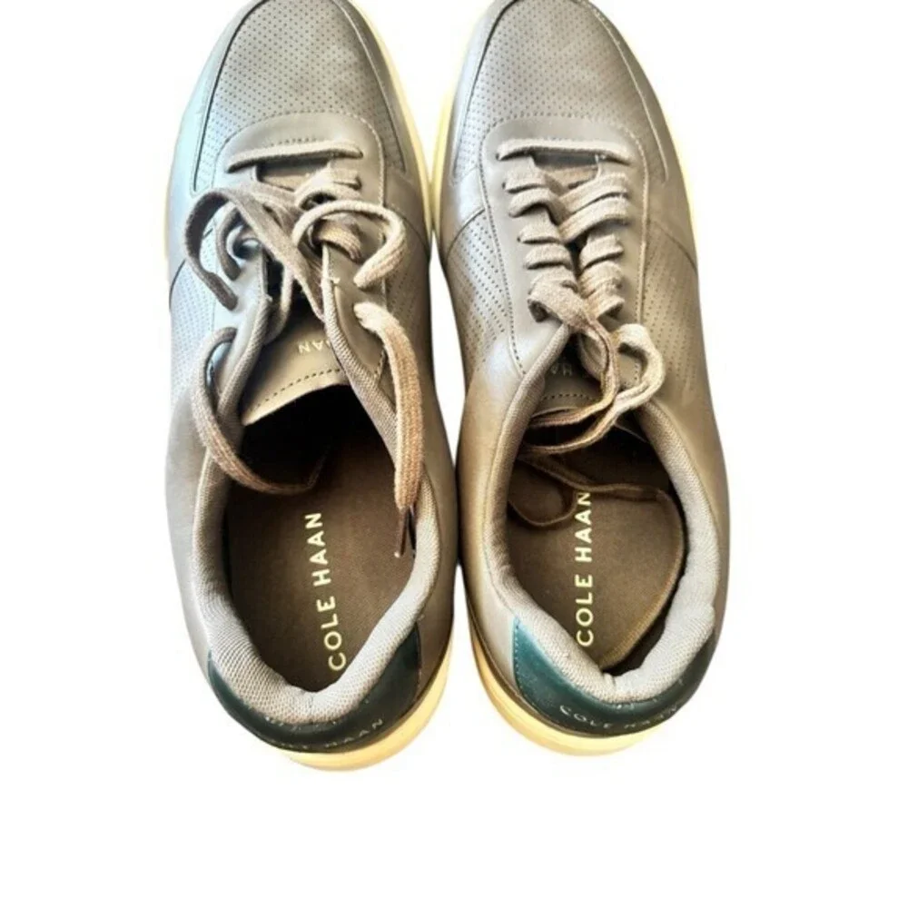 Cole‎ Haan Grand Crosscourt Men’s Perforated Sneakers Morel Oat Scarab Size 13